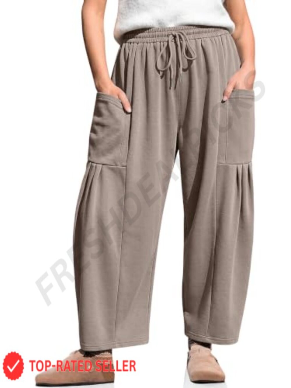Wide Leg Sweatpants Women Baggy Harem Cotton Blend High Waist